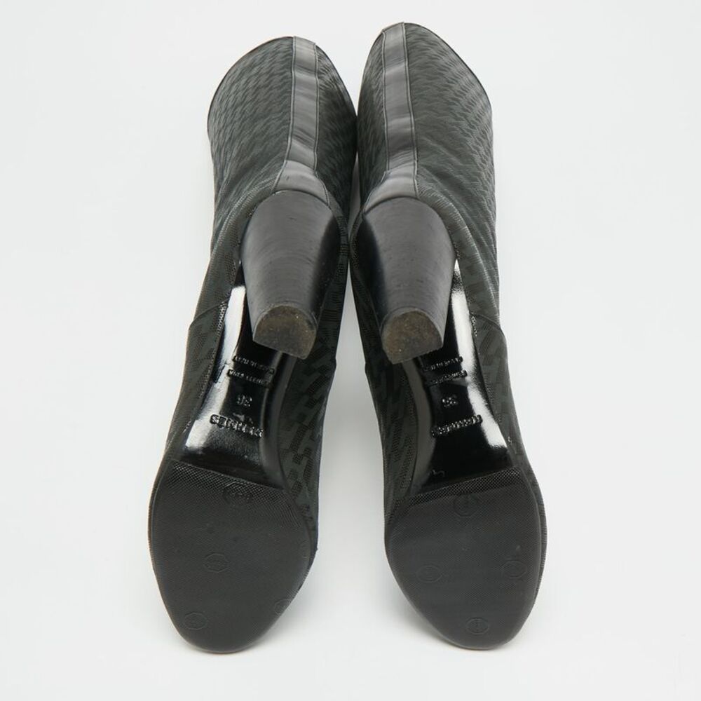 Hermes H Logo Size 36 Black Leather Knee Length Boots - Picture 6 of 7